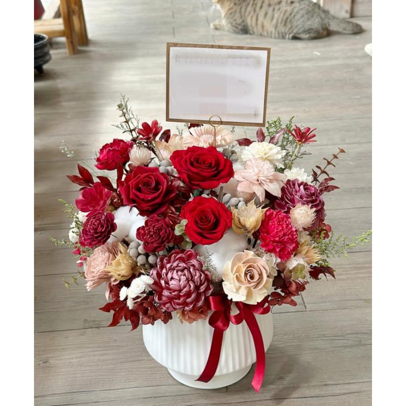 不凋花及乾燥花盆花089