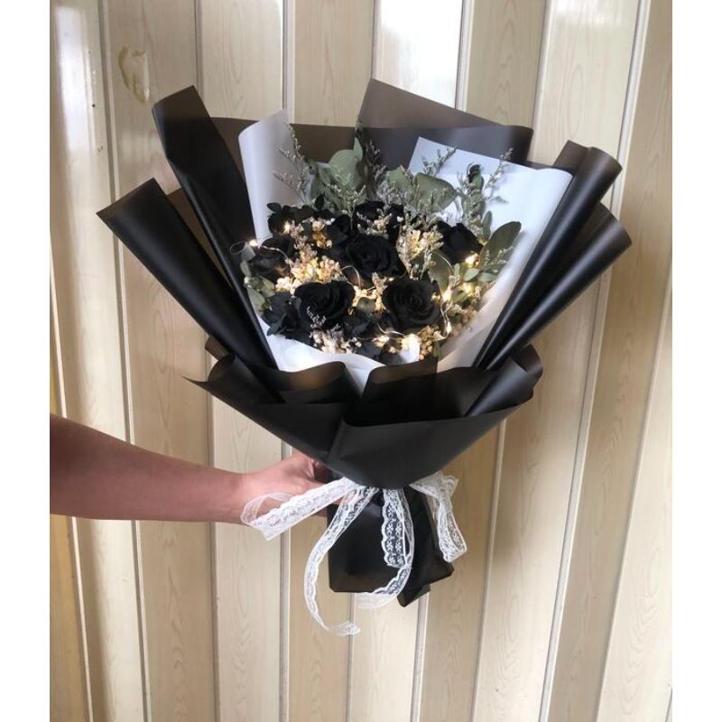 不凋花及乾燥花花束027