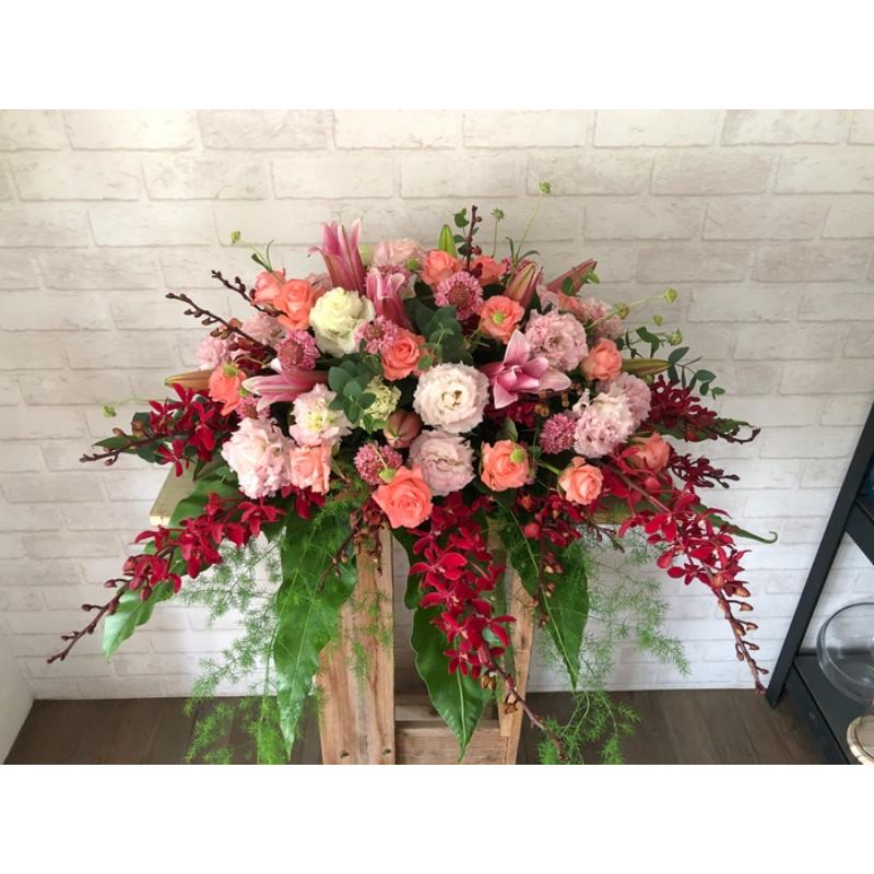 水平式盆花B0000